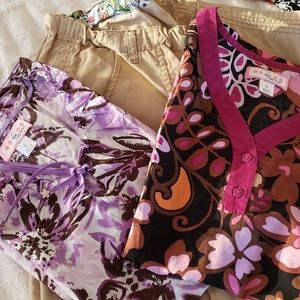 *Used* SET of 3 KOI Women LRG Scrub Tops and Pant